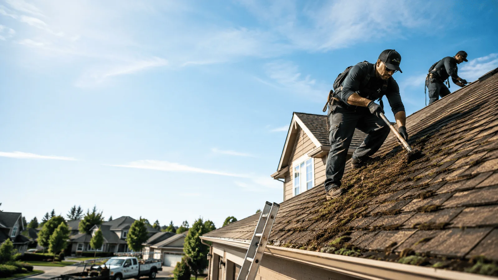 Roof Moss Removal in Pendleton, IN near me